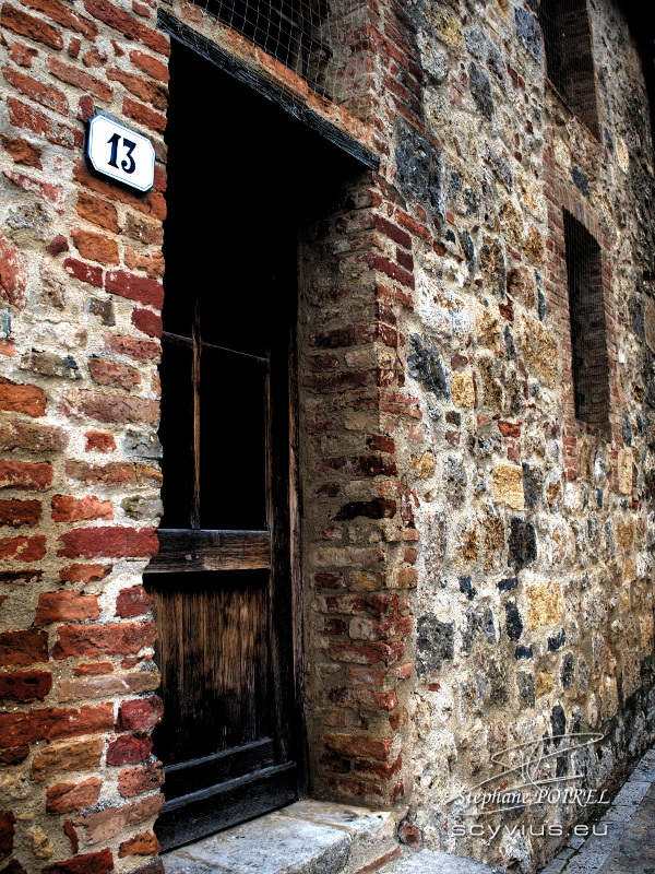 Photo porte à San Gimignano