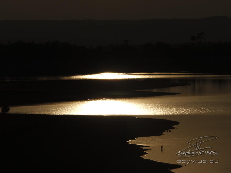 Photo crépuscule au lac de Saint Ferreol