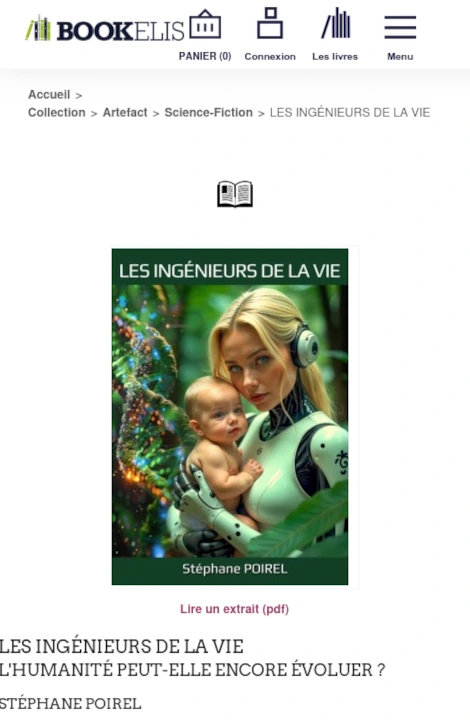 Roman d'anticipation Les ingénieurs de la vie chez BookElis