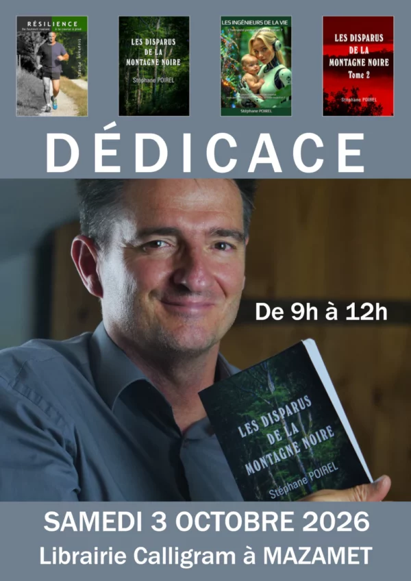Séance de dédicace à la librairie Calligram à Mazamet