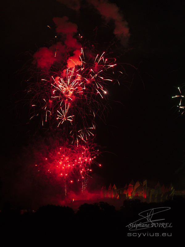 Photo feu d'artifice 2018 à Carcassonne