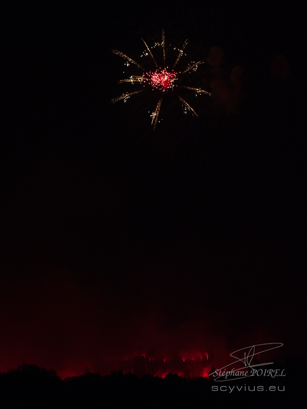 Photo feu d'artifice de la cité de Carcassonne