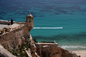 Photo d'un rempart de la citadelle d'Alicante