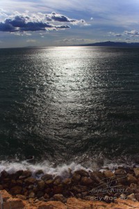 Photo soleil couchant à Salou