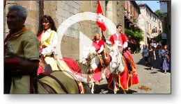 Reportage vidéo sur les fêtes médiévales du Grand Fauconnier à Cordes-sur-Ciel