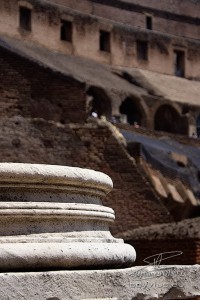 Photo détail du Colisée à Rome