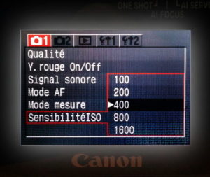 Sensibilité ISO/ASA en photo ou en vidéo