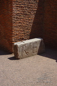 Photo détail du Colisée à Rome