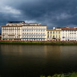 Photo rives du fleuve Arno à Florence