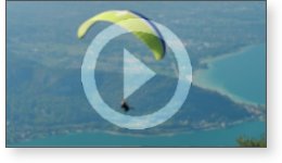 Clip vidéo de parapentes sur le lac d'Annecy
