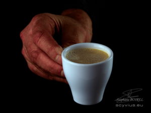 Photo en studio tasse de café